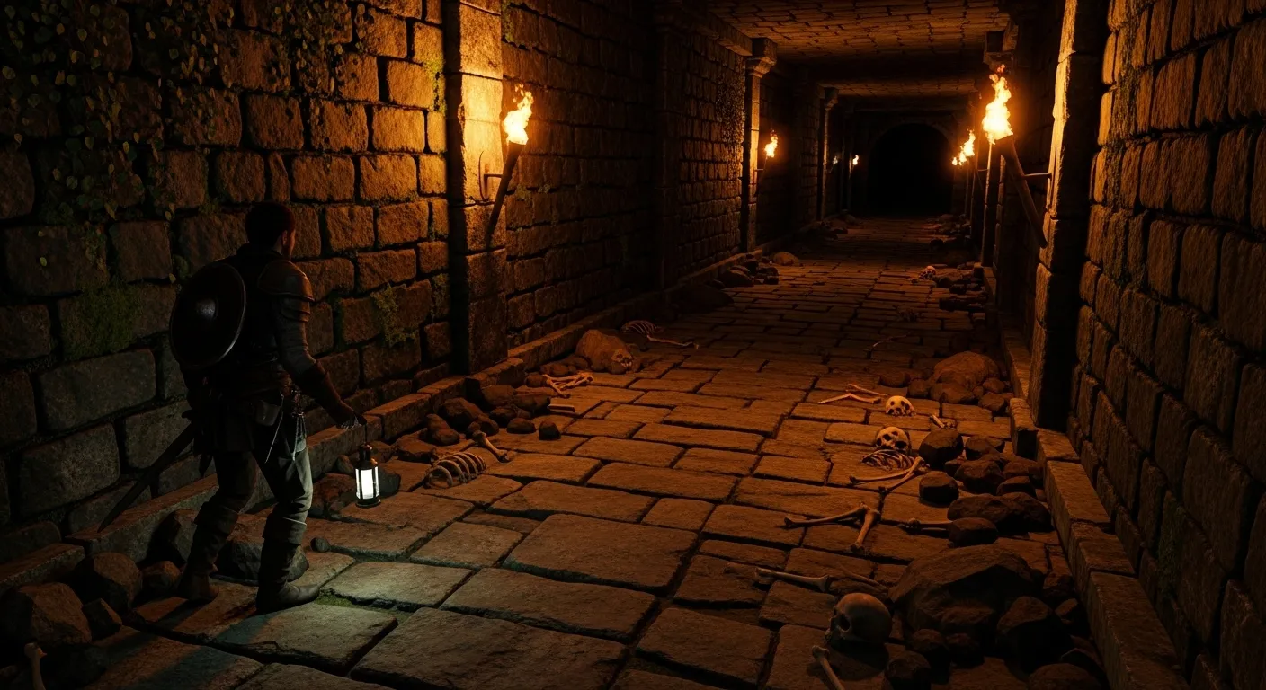 Dungeon exploration scene