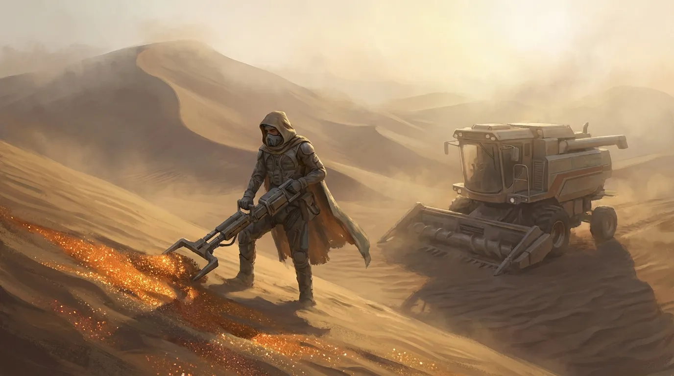 Spice harvesting at dawn