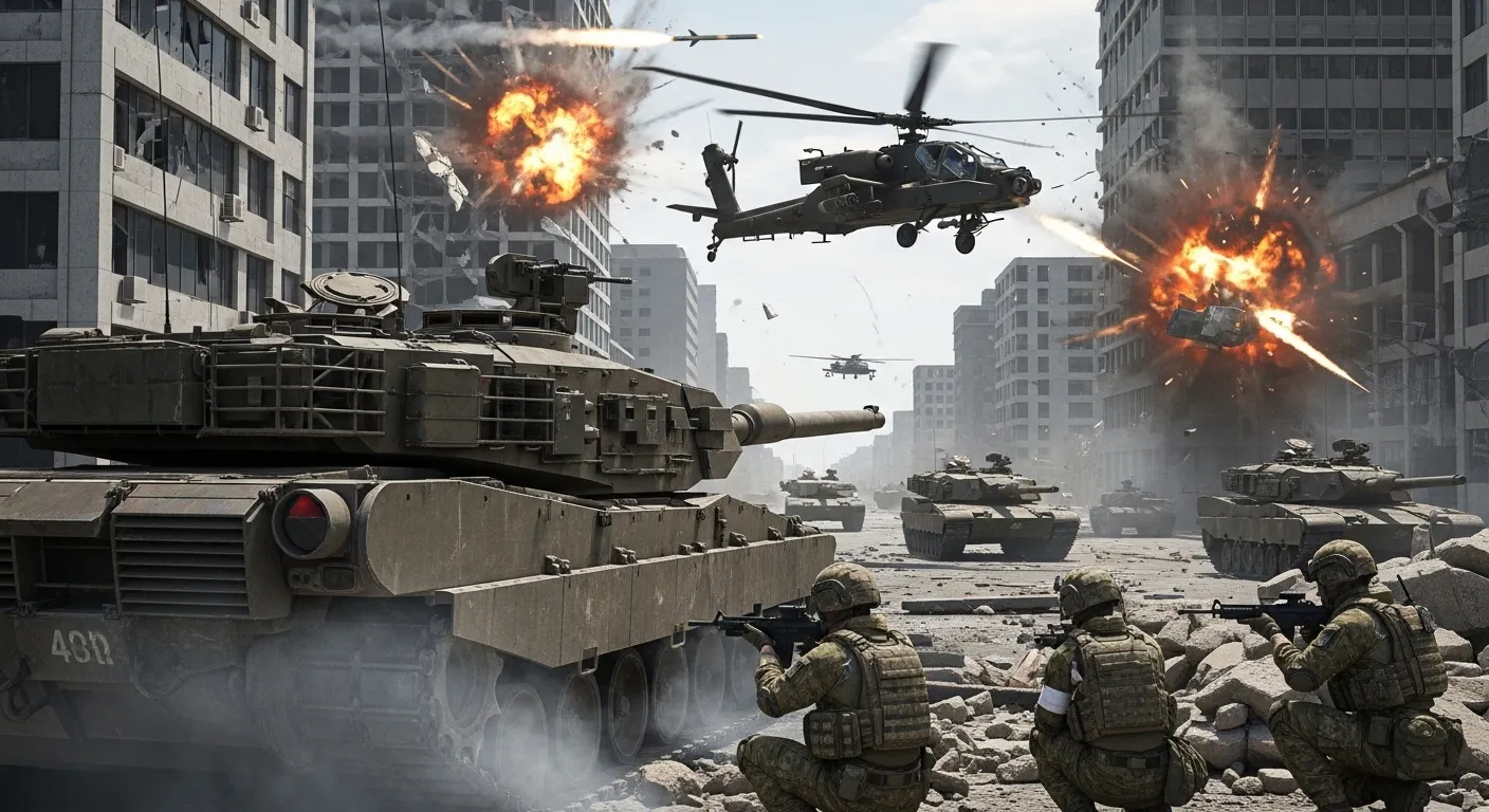 Large-scale Battlefield combat with vehicles