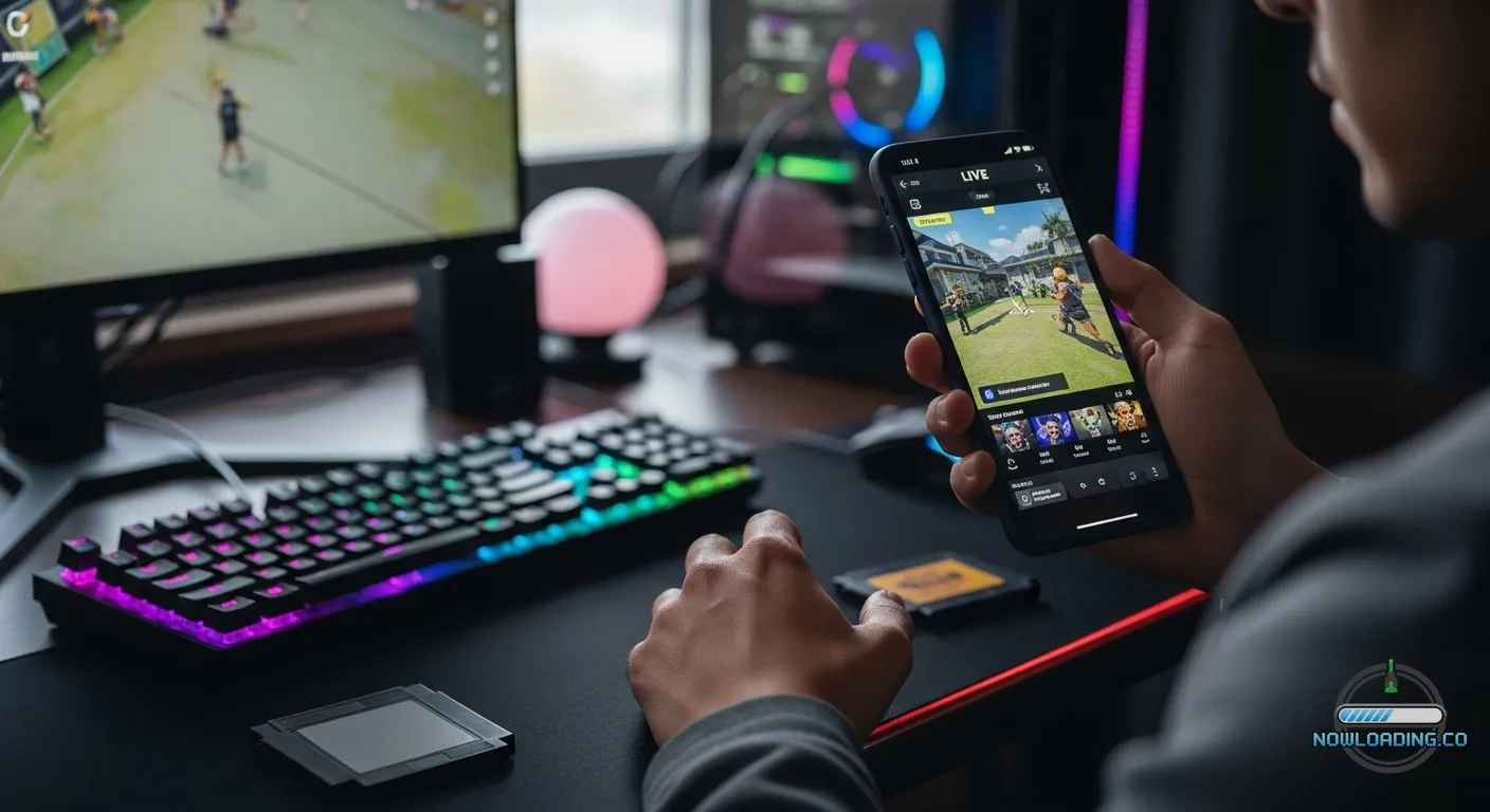Mobile esports betting interface during a live tournament