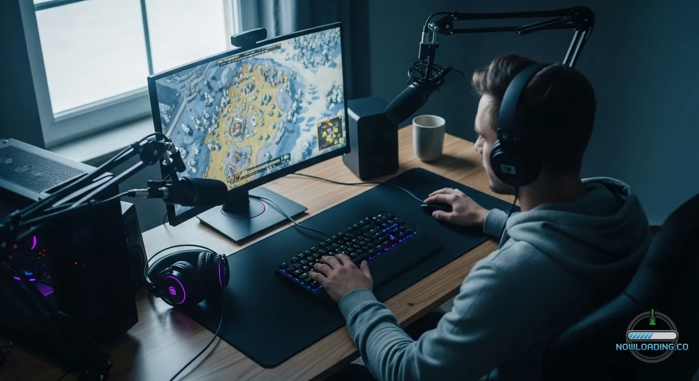 Player planning routes during a harsh winter survival event