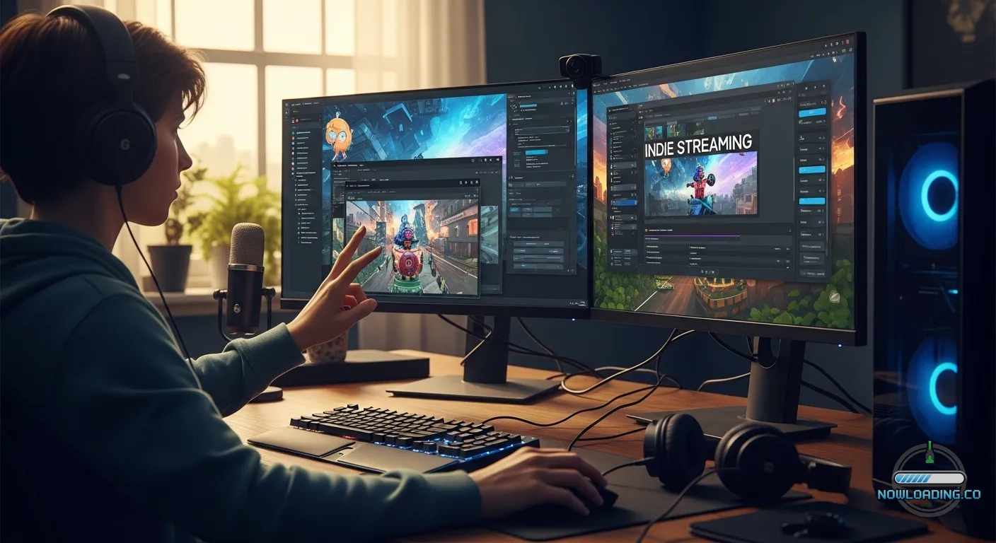 Streamer and indie developer using AI-assisted gaming tools