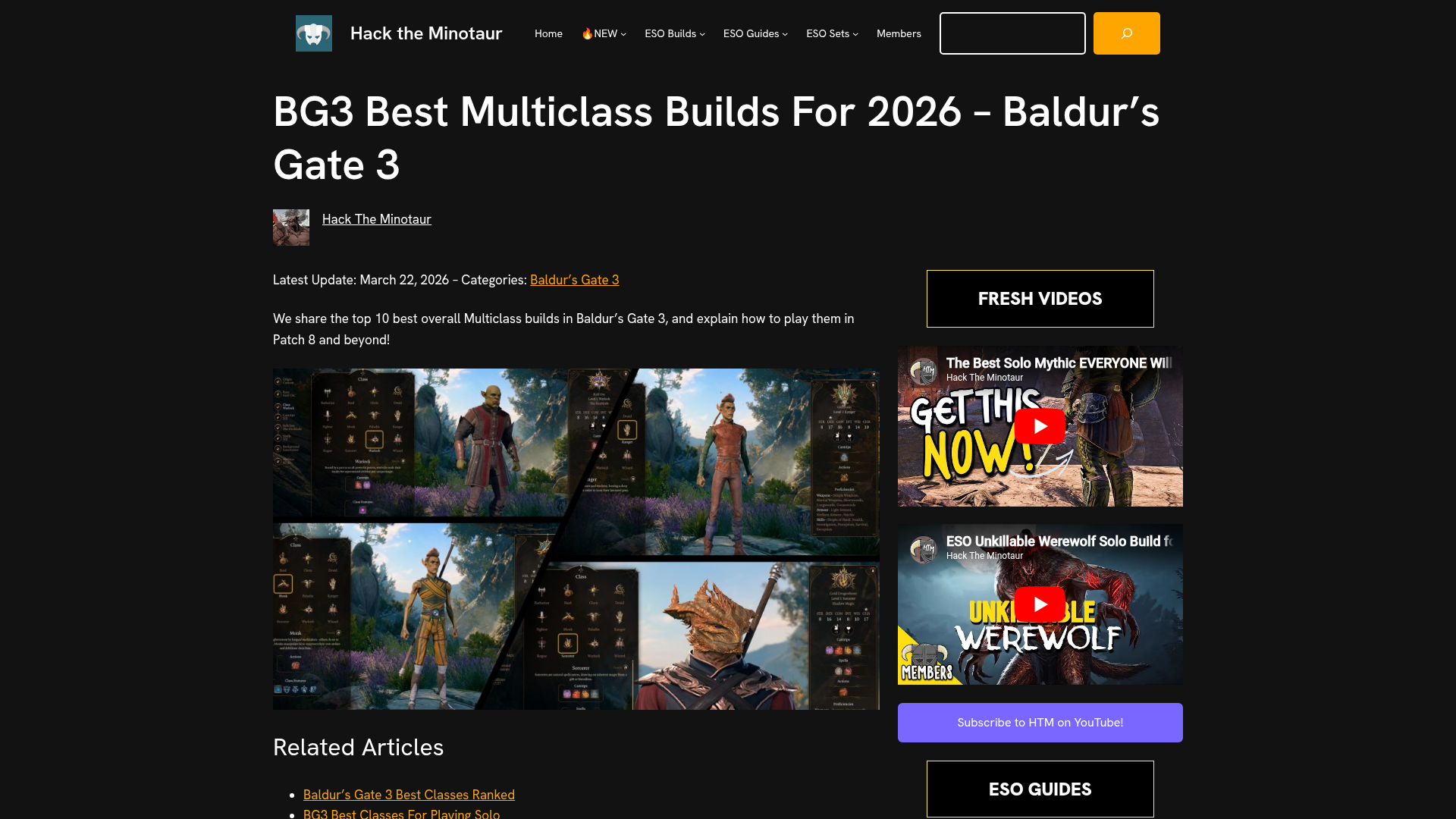 4. Hack the Minotaur Homepage