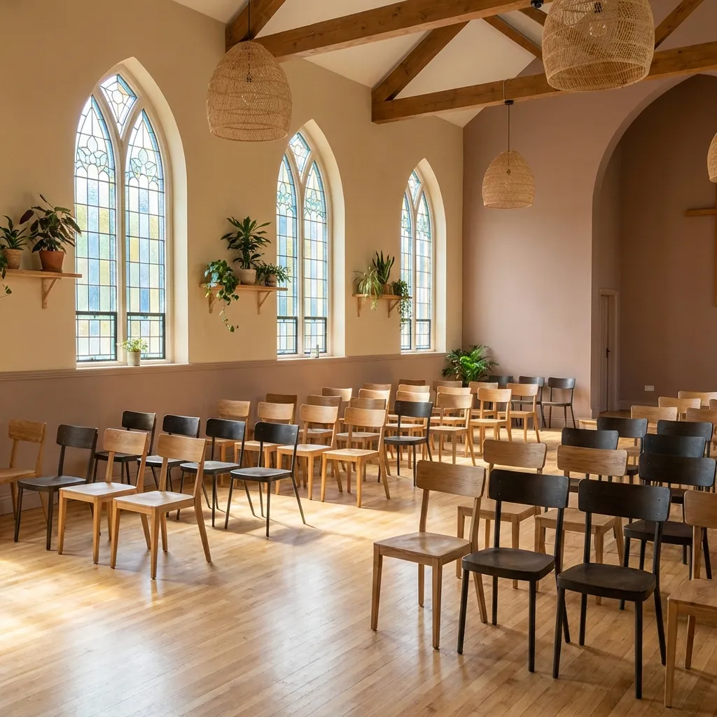 Eco-friendly church seating materials