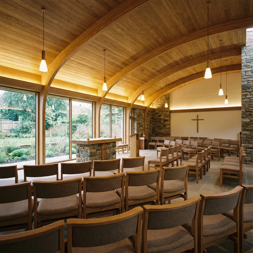 Modern church seating layout