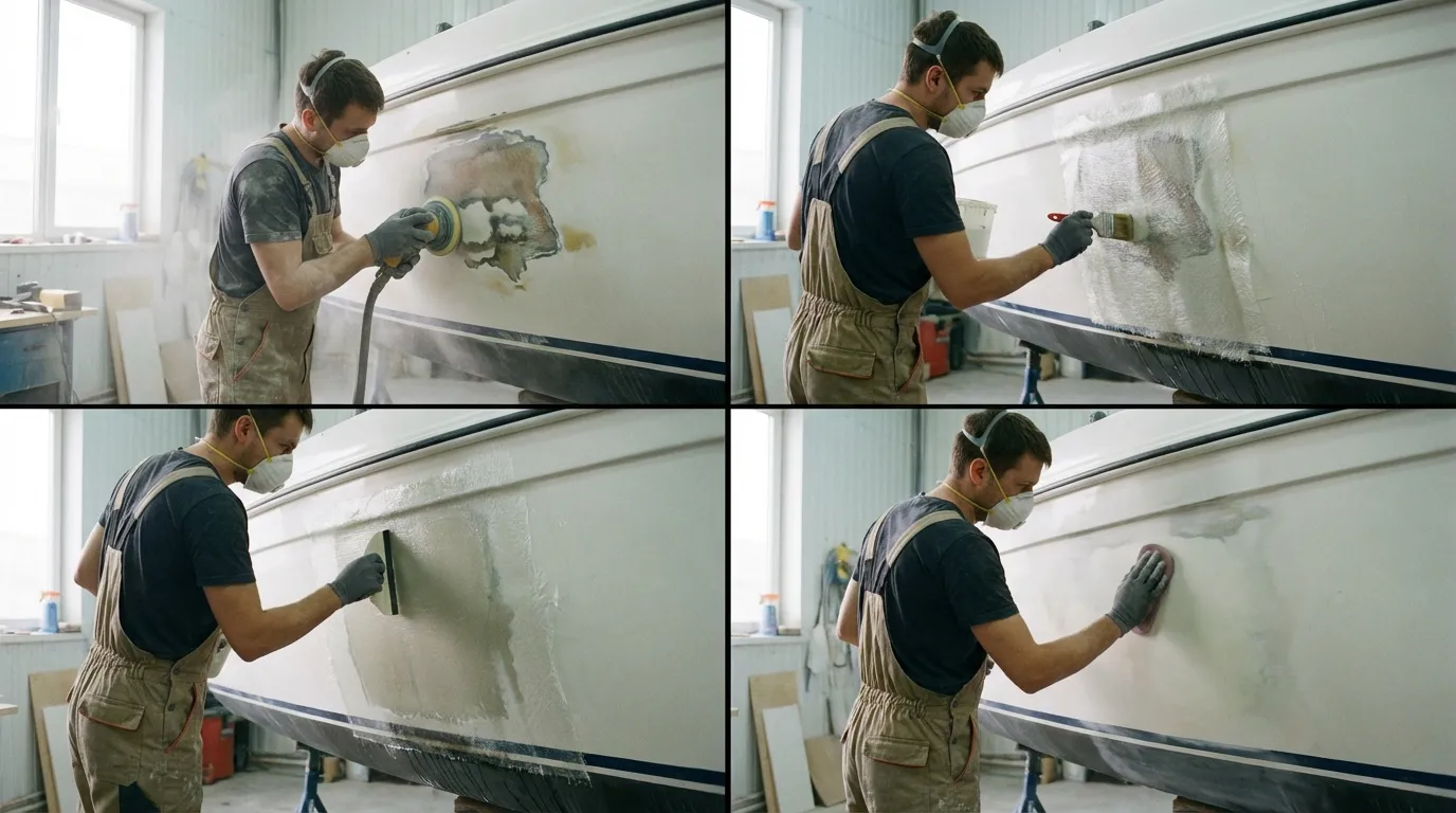 DIY fiberglass repair process