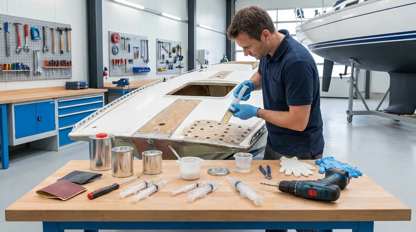Epoxy injection deck repair