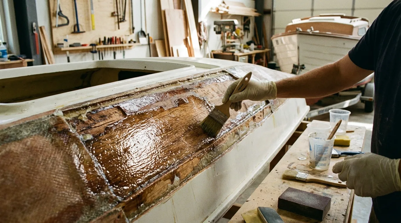 Epoxy wood repair process