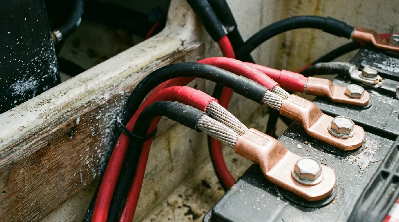 Marine battery cable sizing example