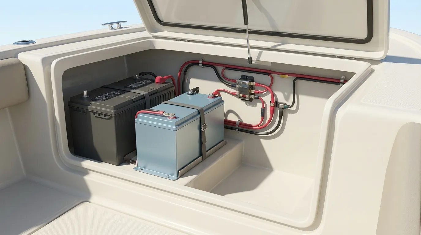 Marine battery compartments comparison