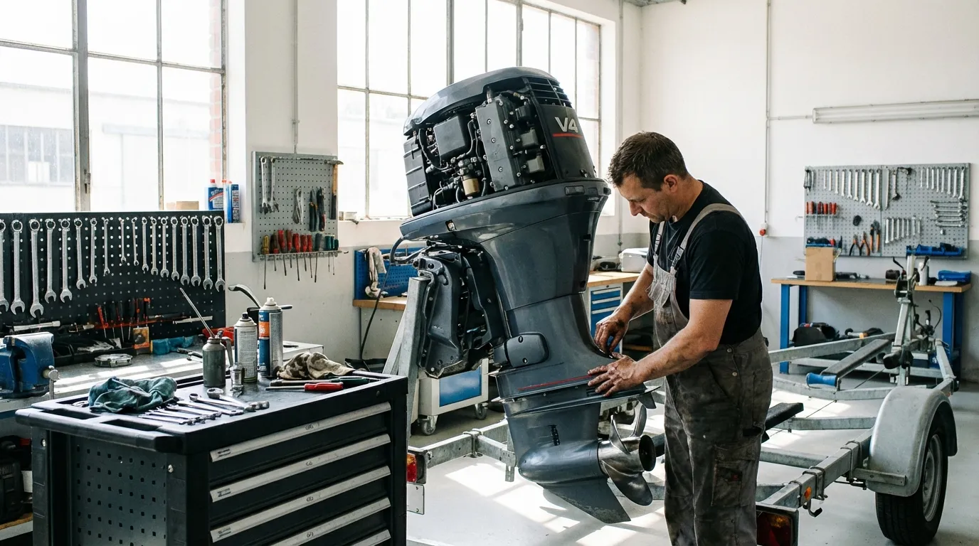 Marine engine maintenance process