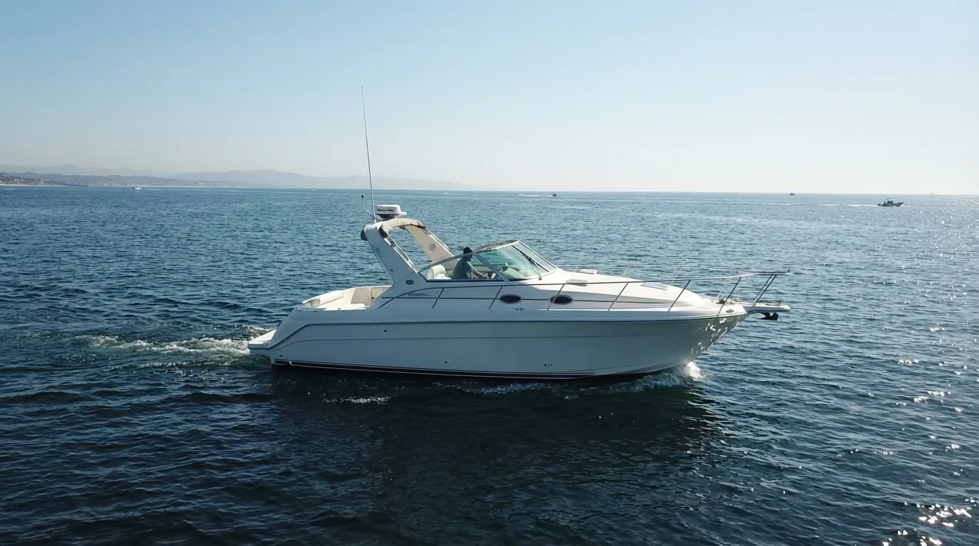 VHF antenna on boat