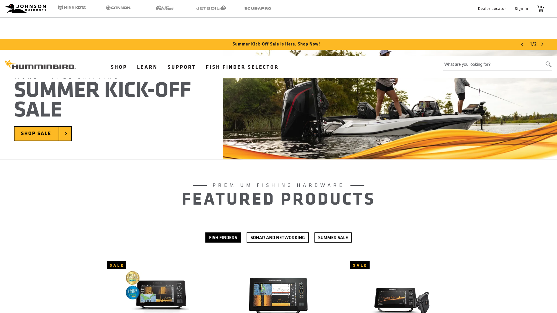 4. Humminbird Homepage