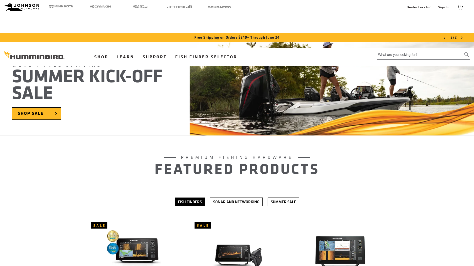 3. Humminbird Homepage