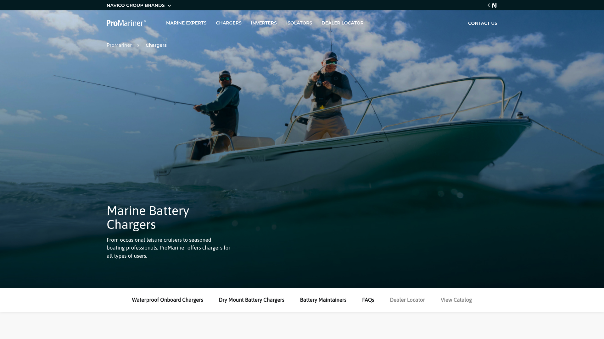 2. ProMariner Homepage