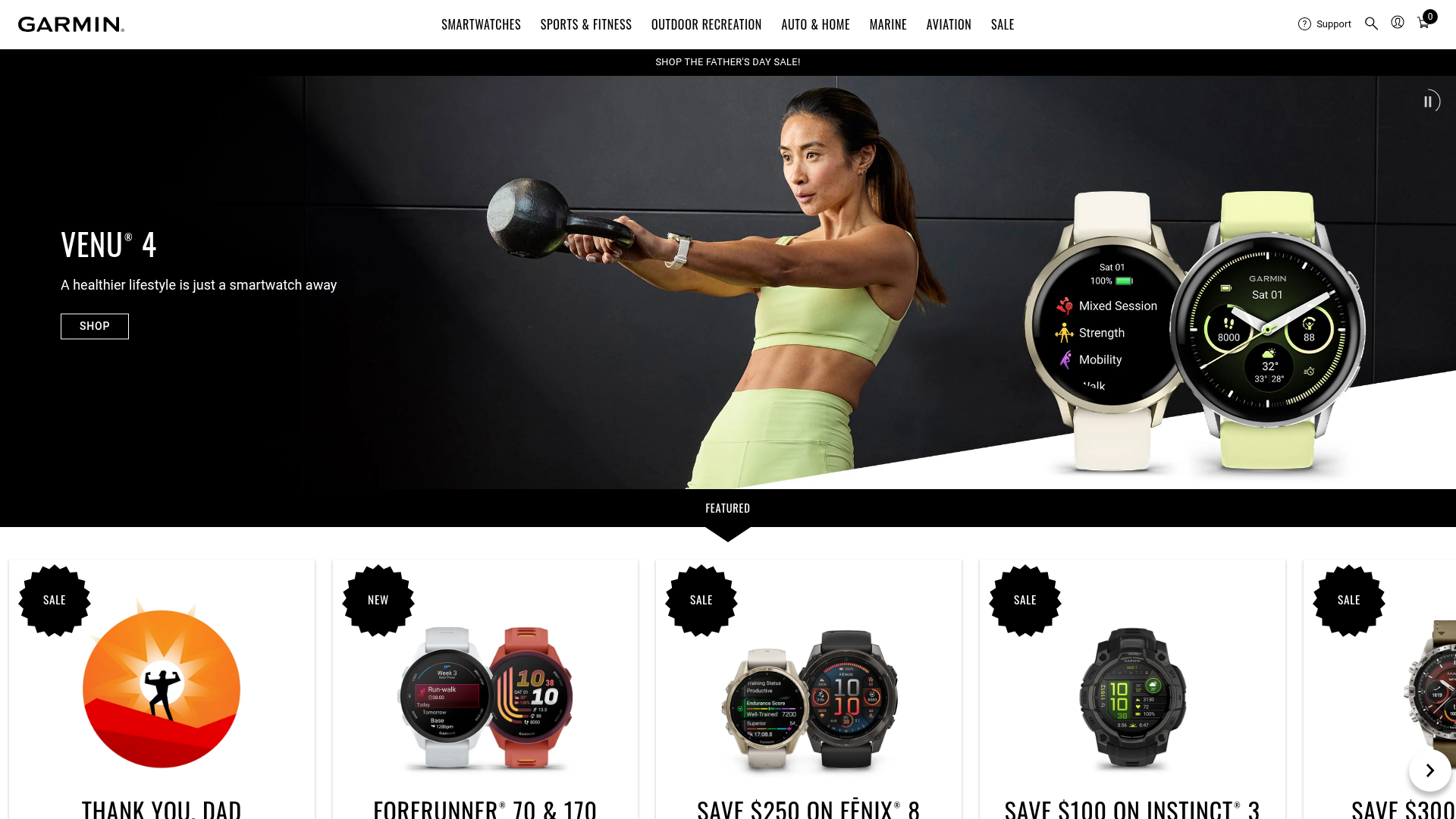 2. Garmin Homepage
