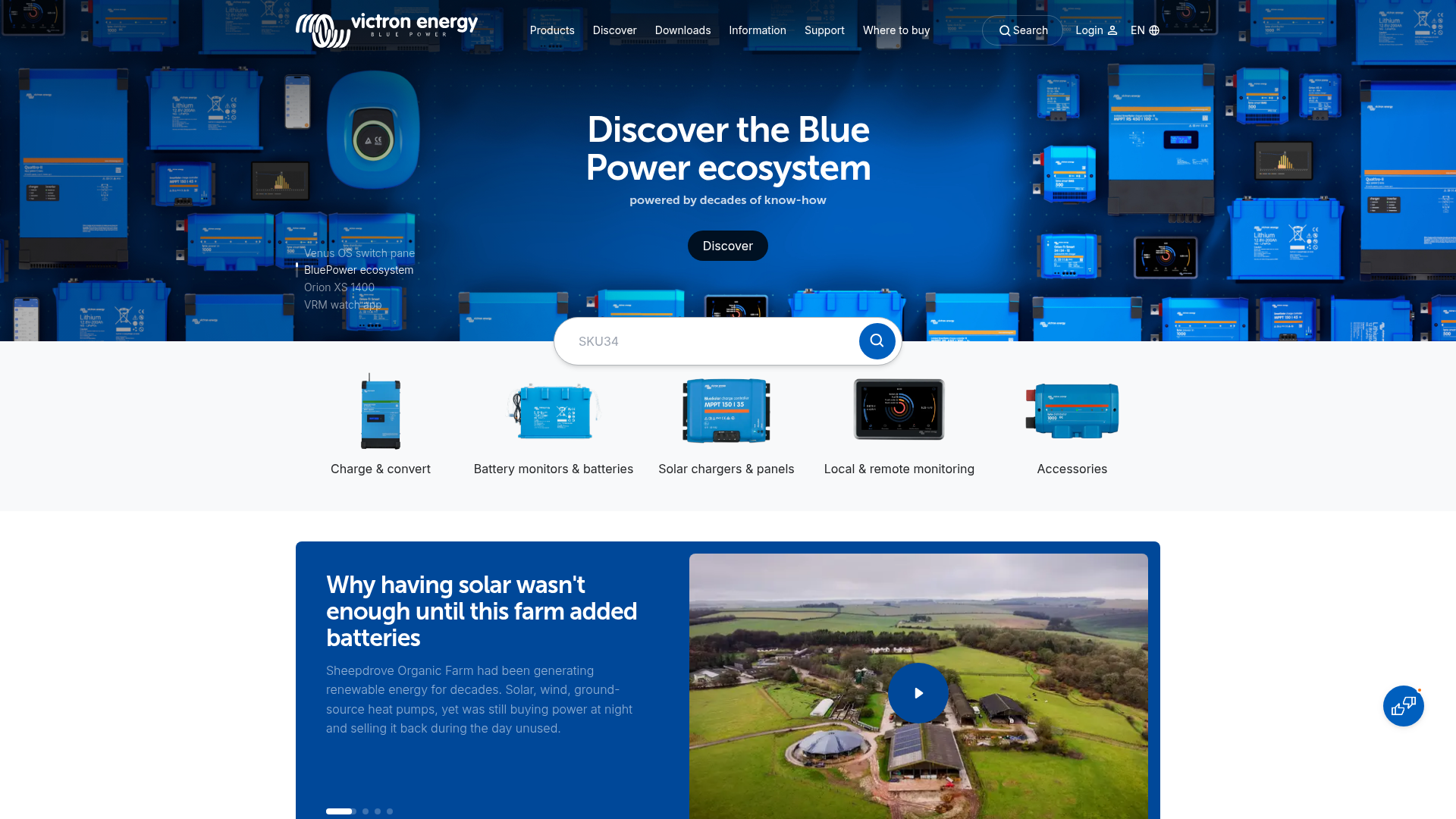 2. Victron Energy Homepage