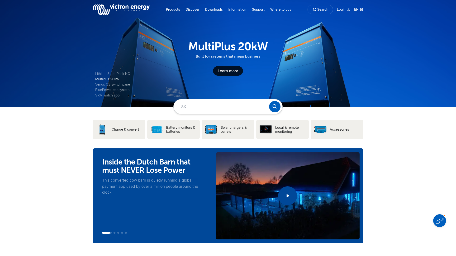 4. Victron Energy Homepage