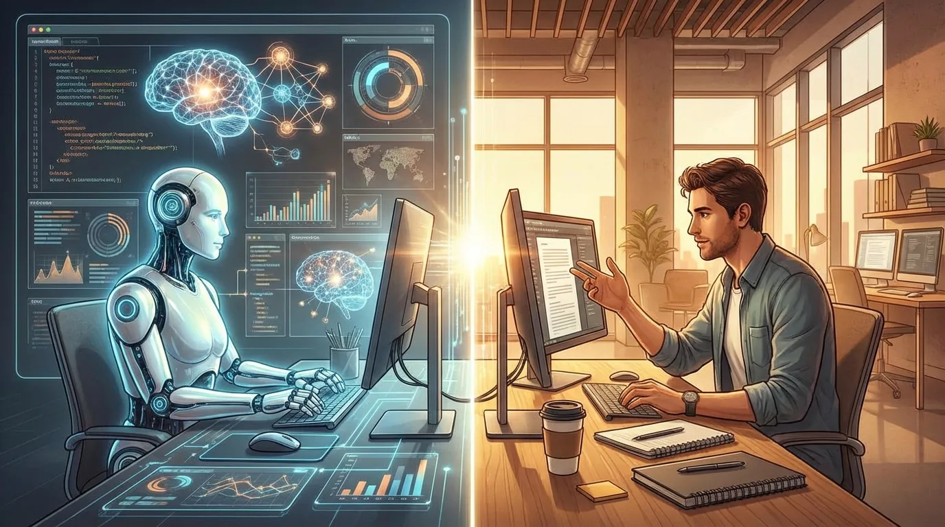 AI and human editorial workflow