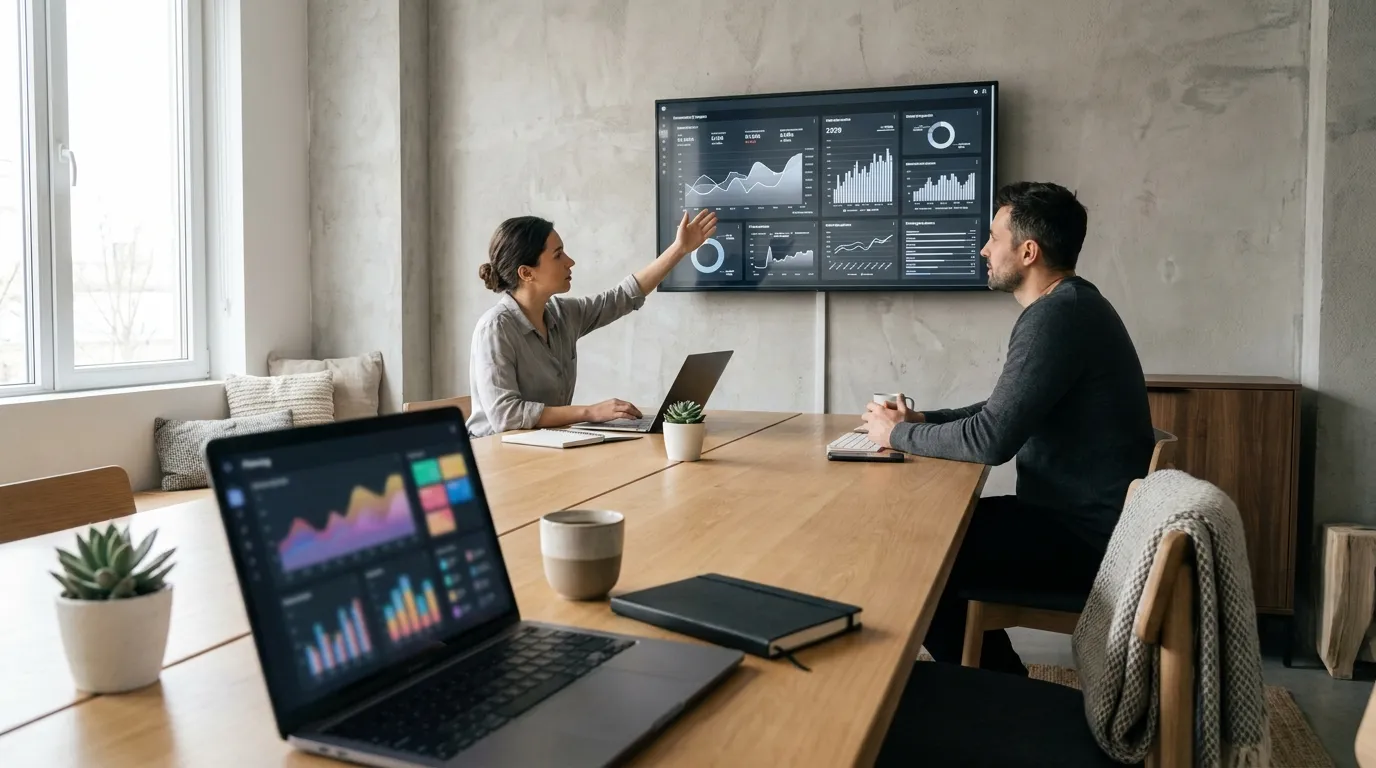 AI content planning dashboard on a marketer's screen