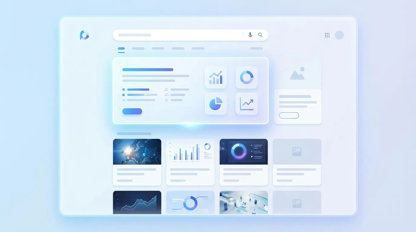 AI-driven search results interface