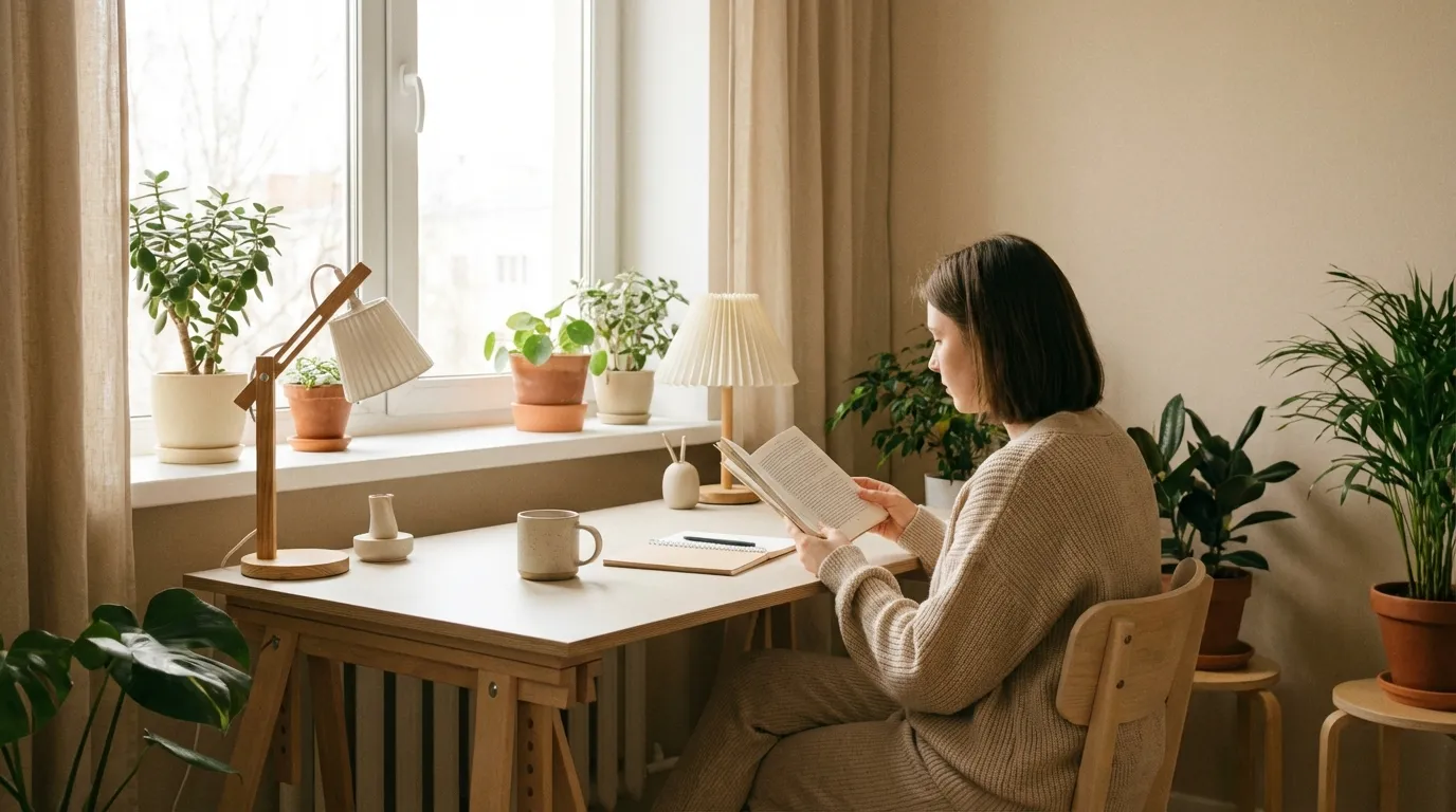 Calm daily routine illustration