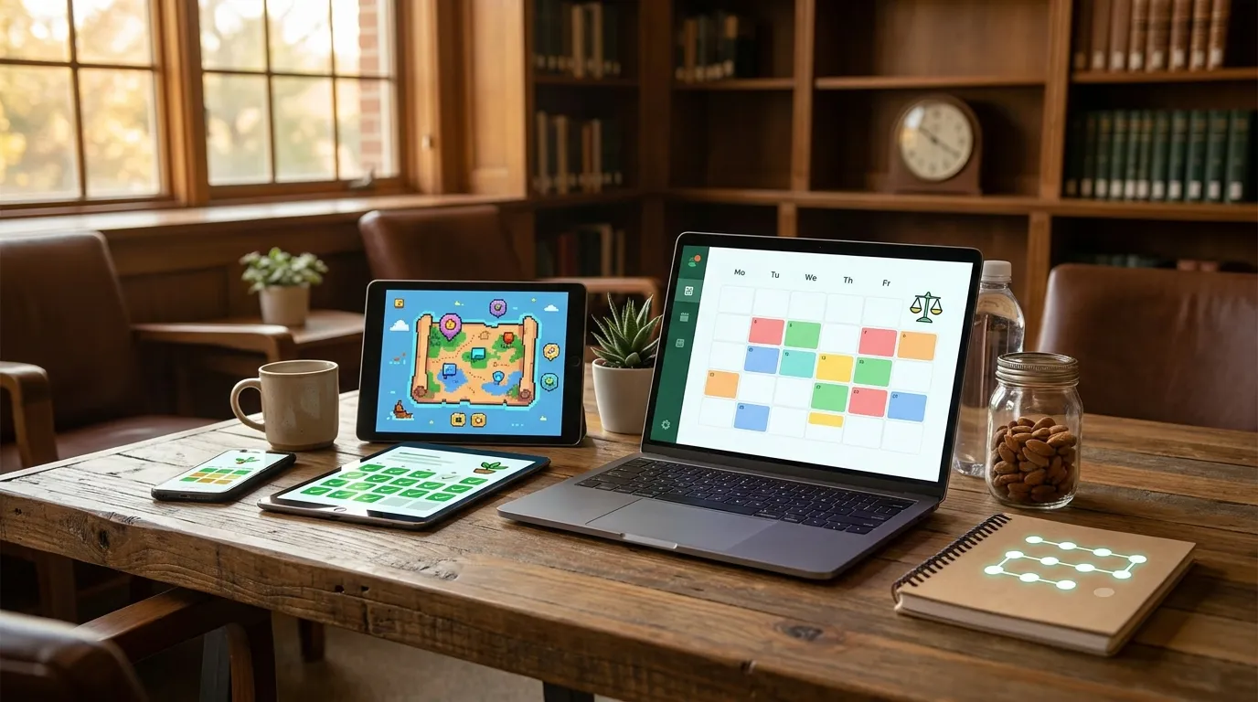 Comparison of productivity app styles on devices