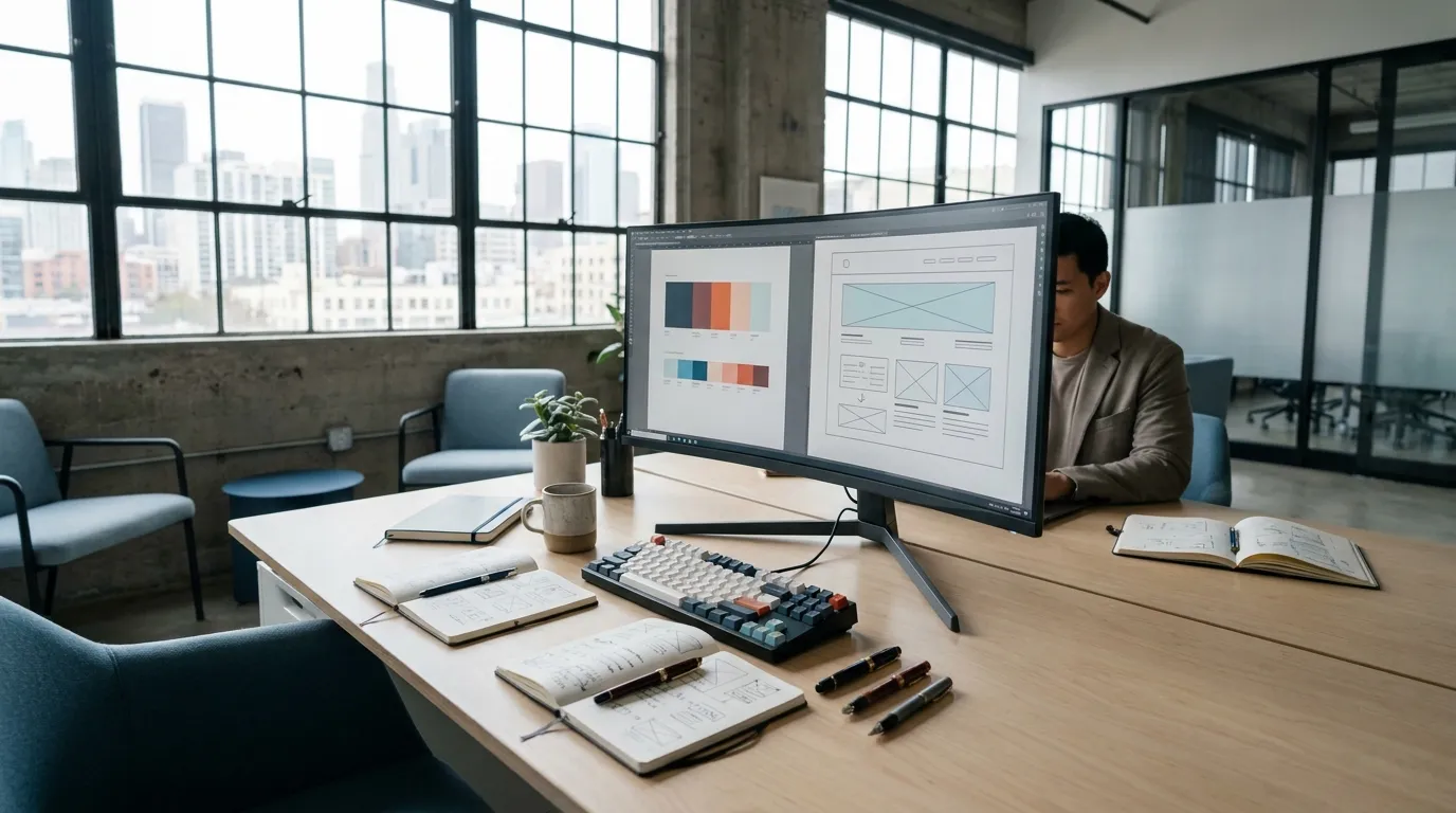 Content strategist updating structured SEO article for AI search