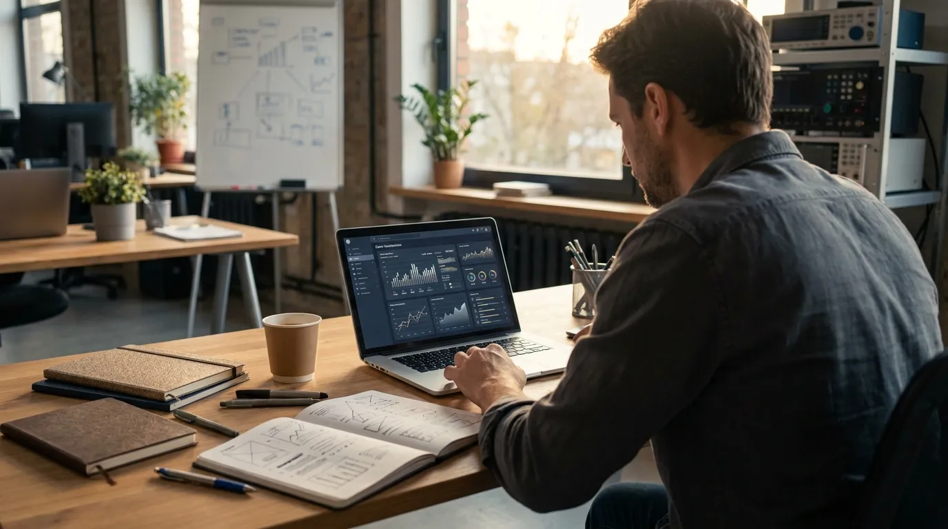 Editor reviewing AI-assisted article draft