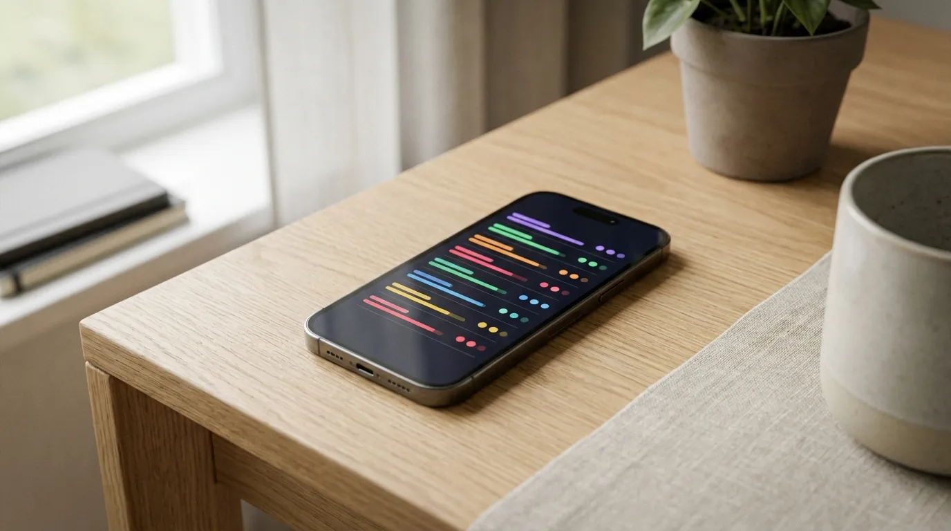 Habit tracking progress visual