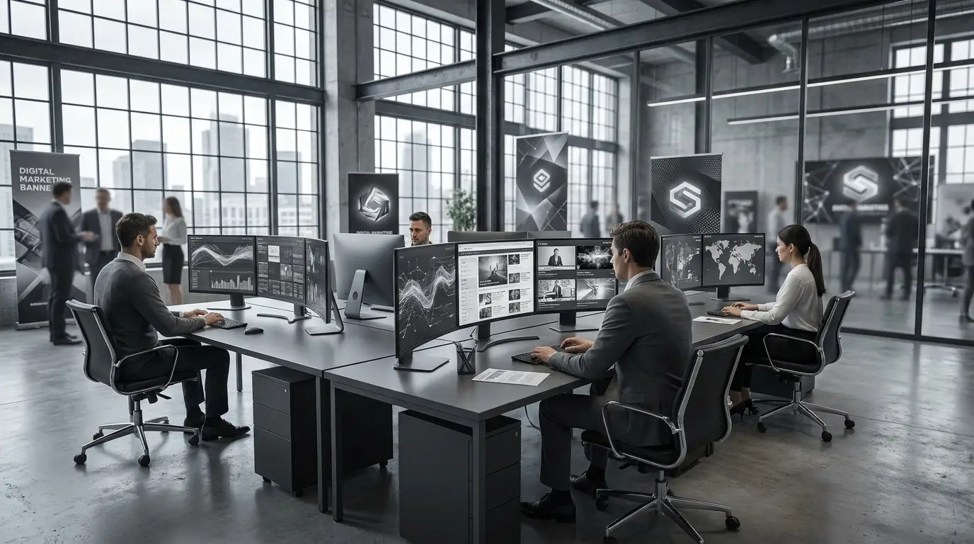 Modern digital newsroom using AI dashboards
