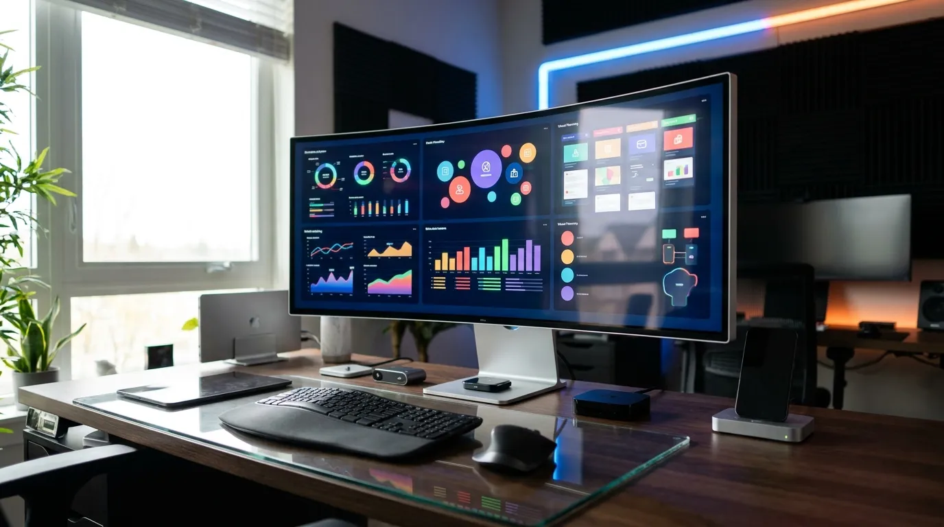 Modern SEO dashboard with content opportunity mapping