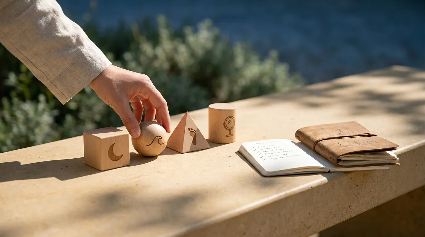 One person building small daily wellness habits