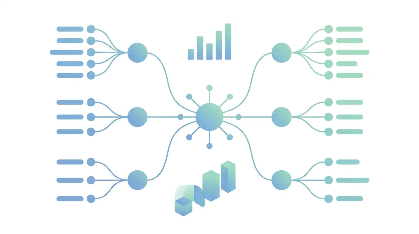 Semantic keyword clustering diagram