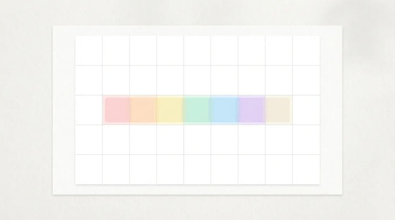 Simple habit streak visualization