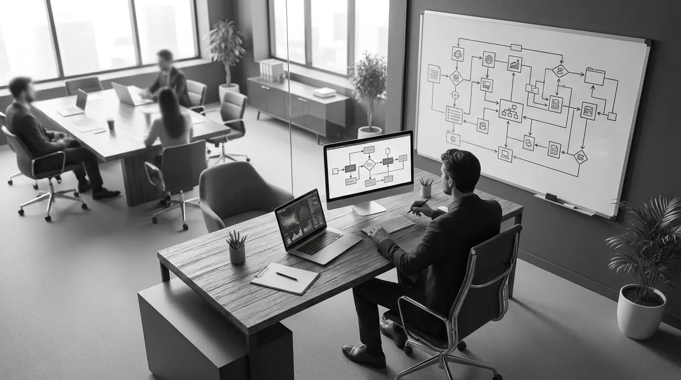 Technical writer reviewing AI-generated documentation