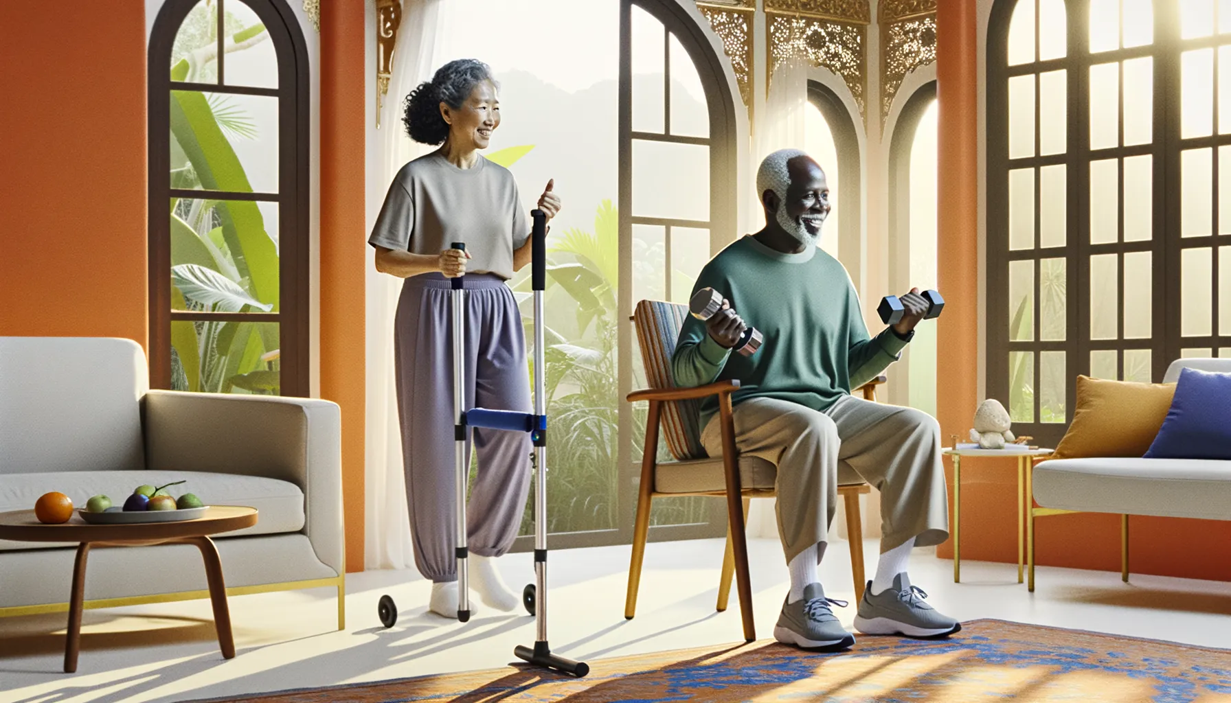 Aktive Senioren beim Training