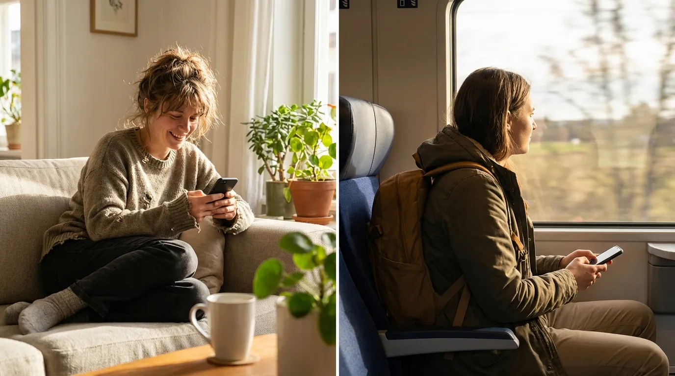 Alltag mit eSIM Handy