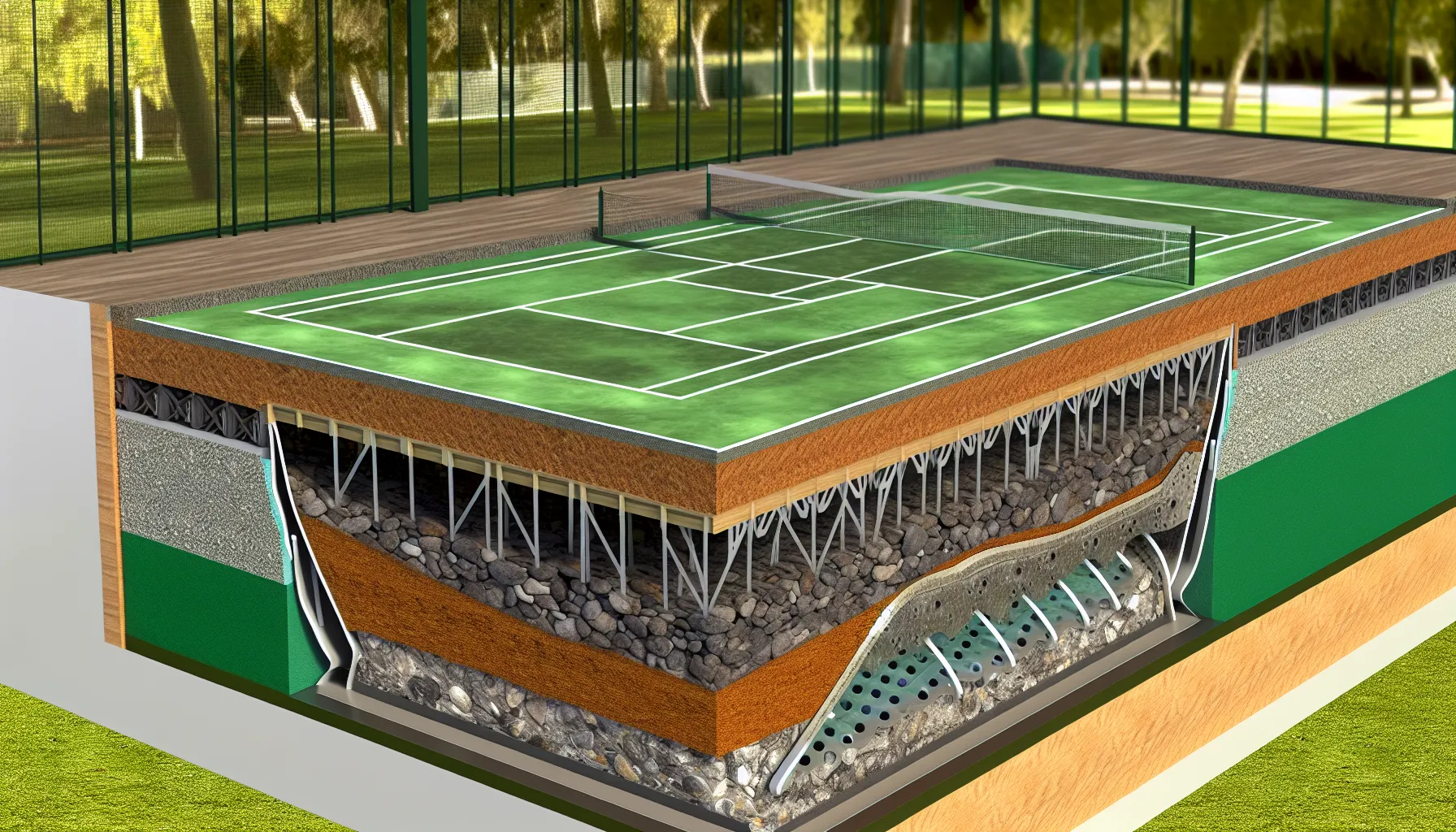 Aufbau eines nachhaltigen Padel‑Platzes mit recycelten Materialien