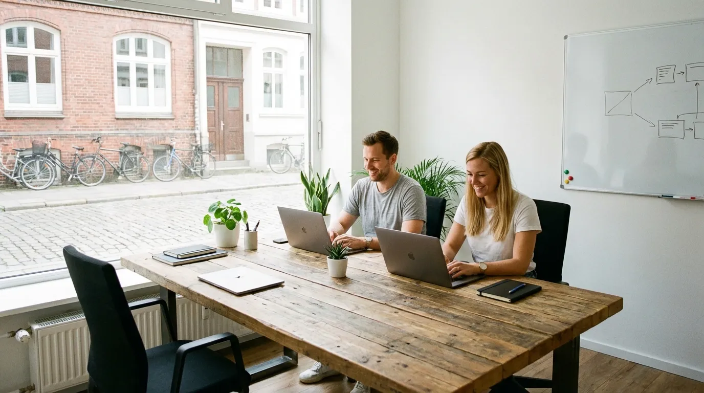Digitale Büroarbeit im kleinen Unternehmen