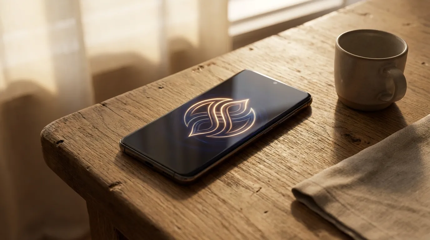 Digitales Schutzsymbol auf Smartphone