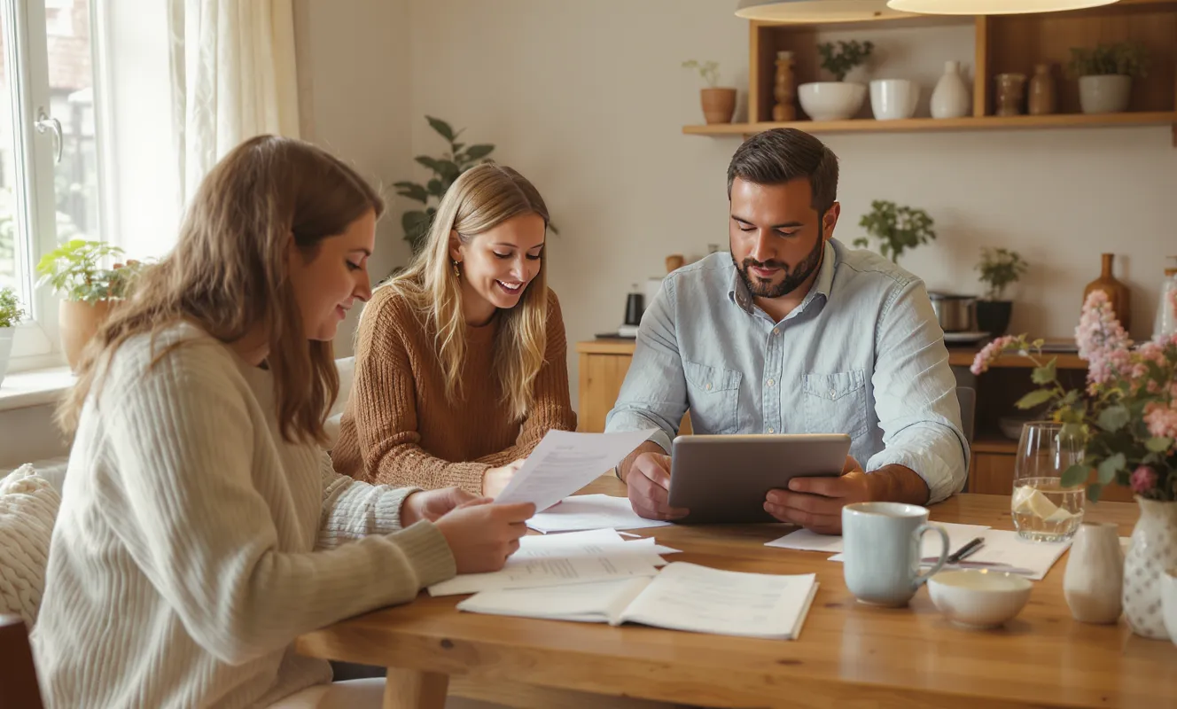 Kindergeld richtig nutzen und langfristig planen 1 Familie plant Finanzen am Esstisch