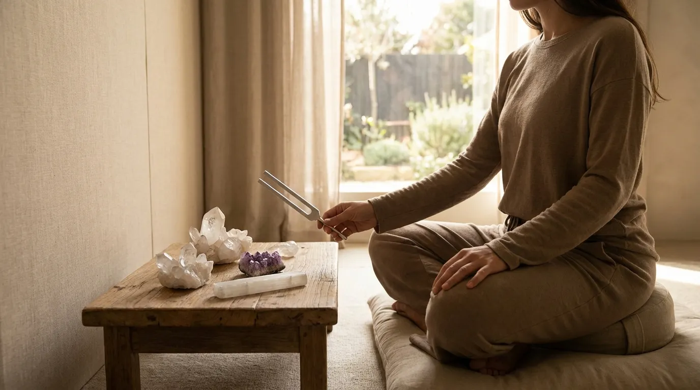 Heilsteine reinigen mit Stimmgabeln – Sanfte Frequenzmethode 1 Heilsteine und Stimmgabel