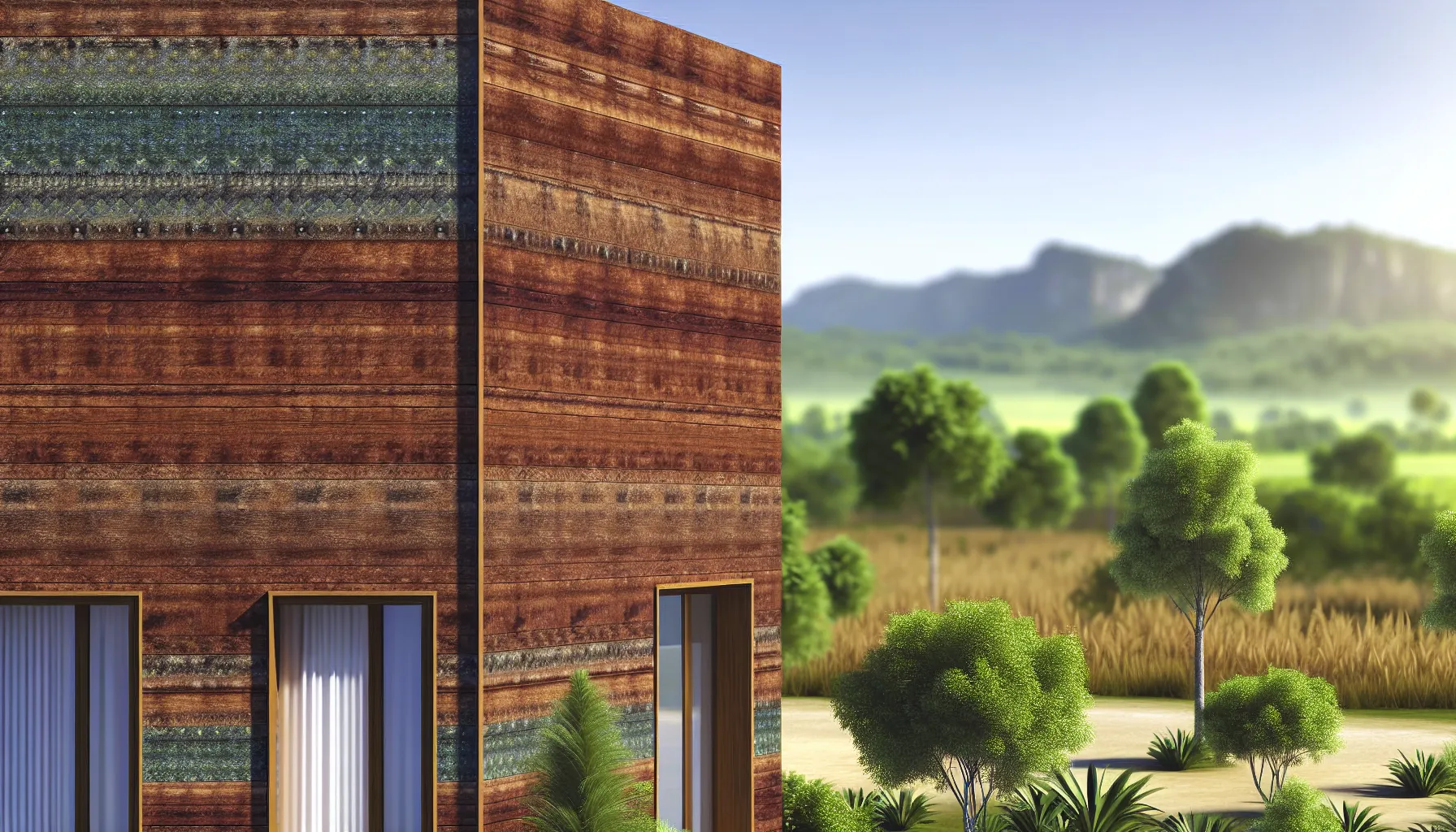 Holzfassade mit natürlichem Holzschutz