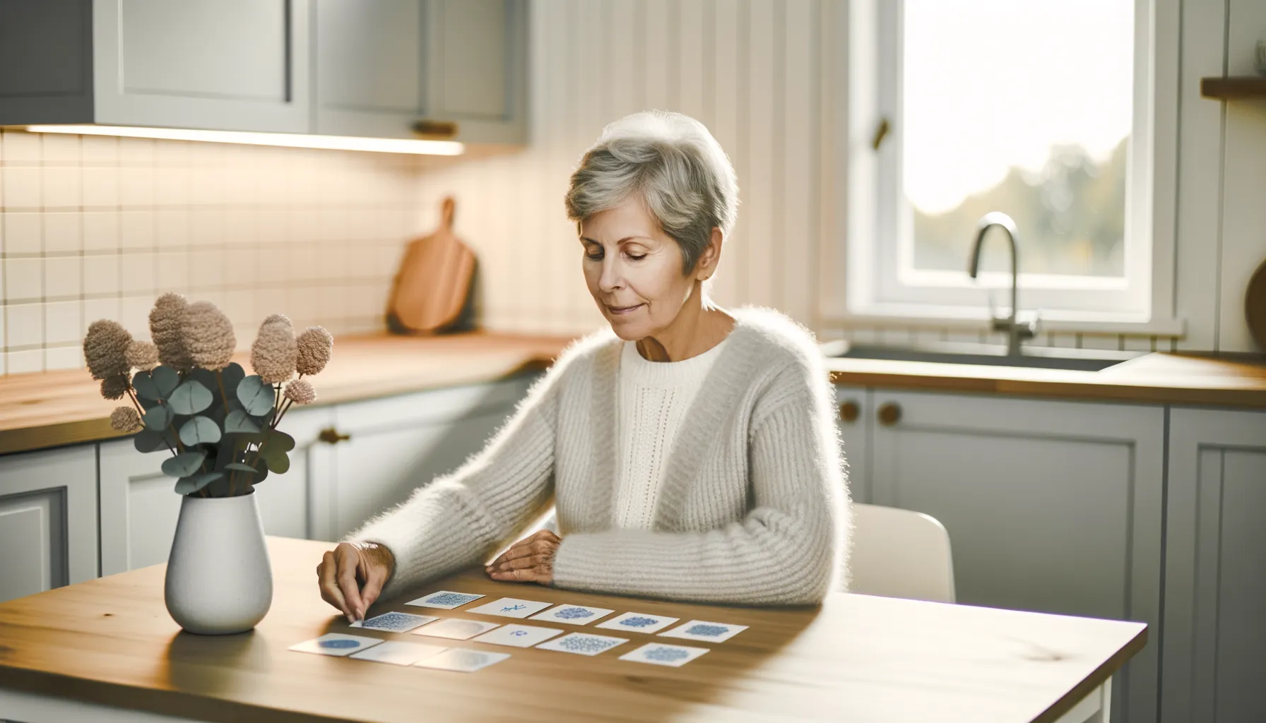 Senior trainiert Gedächtnis im Alltag