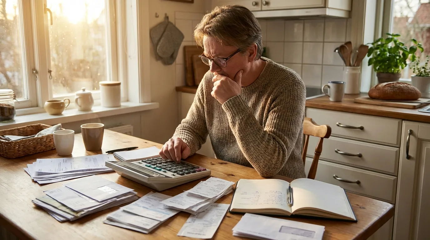 Single betrachtet Finanzierungsplan für Wohnung