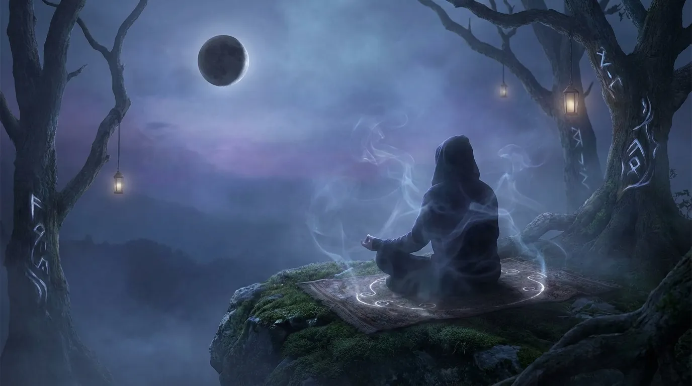 Schwarzer Mond Lilith Bedeutung im 12. Haus: Karmische Intuition 1 Spirituelle Traumlandschaft mit Mondenergie