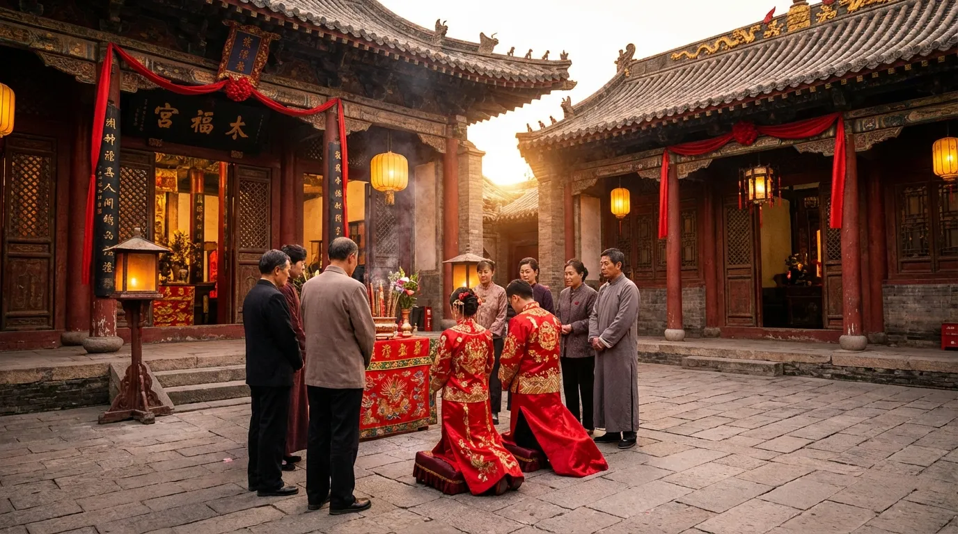 Traditionelle chinesische Hochzeit