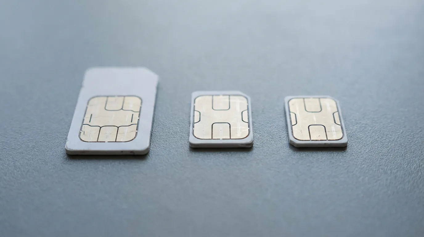 Vergleich von SIM‑Karten‑Größen