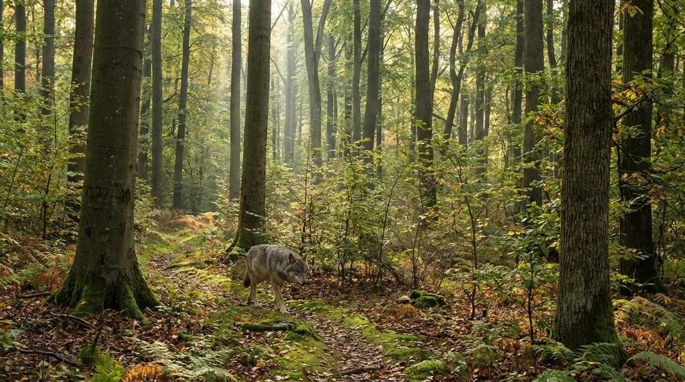 Trophische Kaskade Wolf verändert das Ökosystem Wald 1 Wolf im Wald beeinflusst Ökosysteme